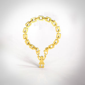 Self Empowerment Anklet Gold Colour
