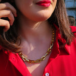 Self Empowerment Chain Necklace Gold Colour